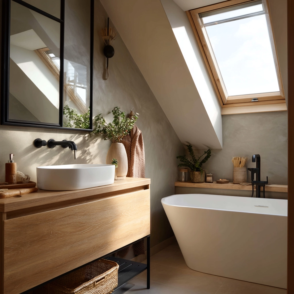 Small Attic Bathroom 26