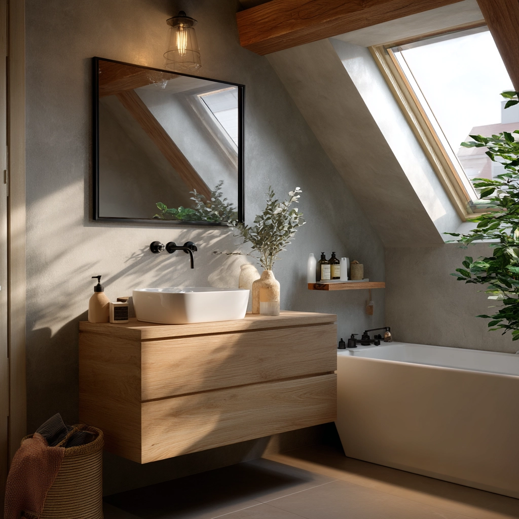 Small Attic Bathroom 27
