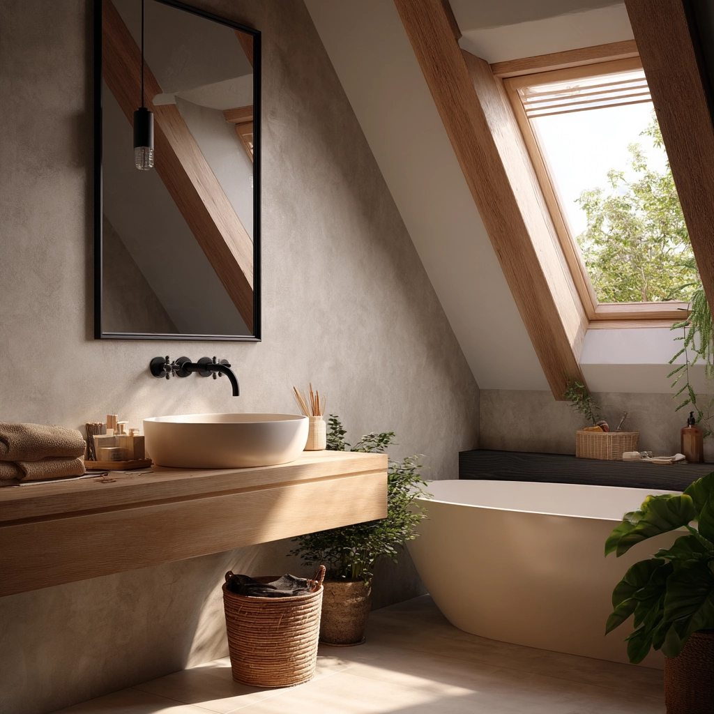 Small Attic Bathroom 28