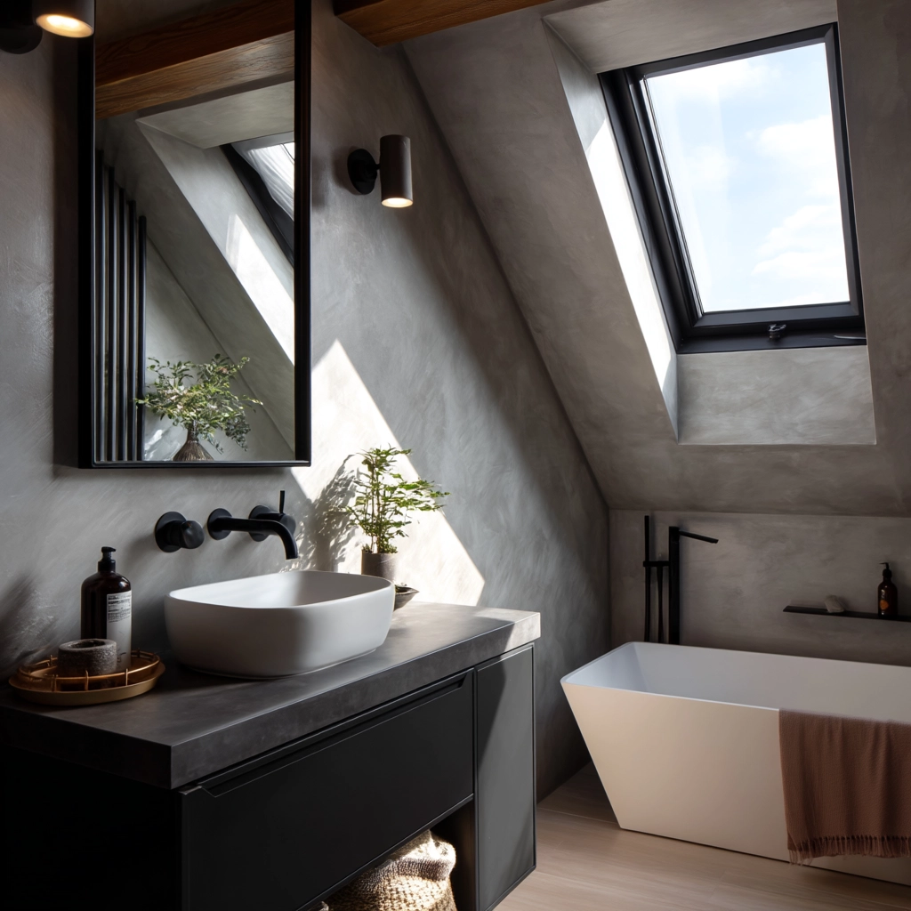 Small Attic Bathroom 31