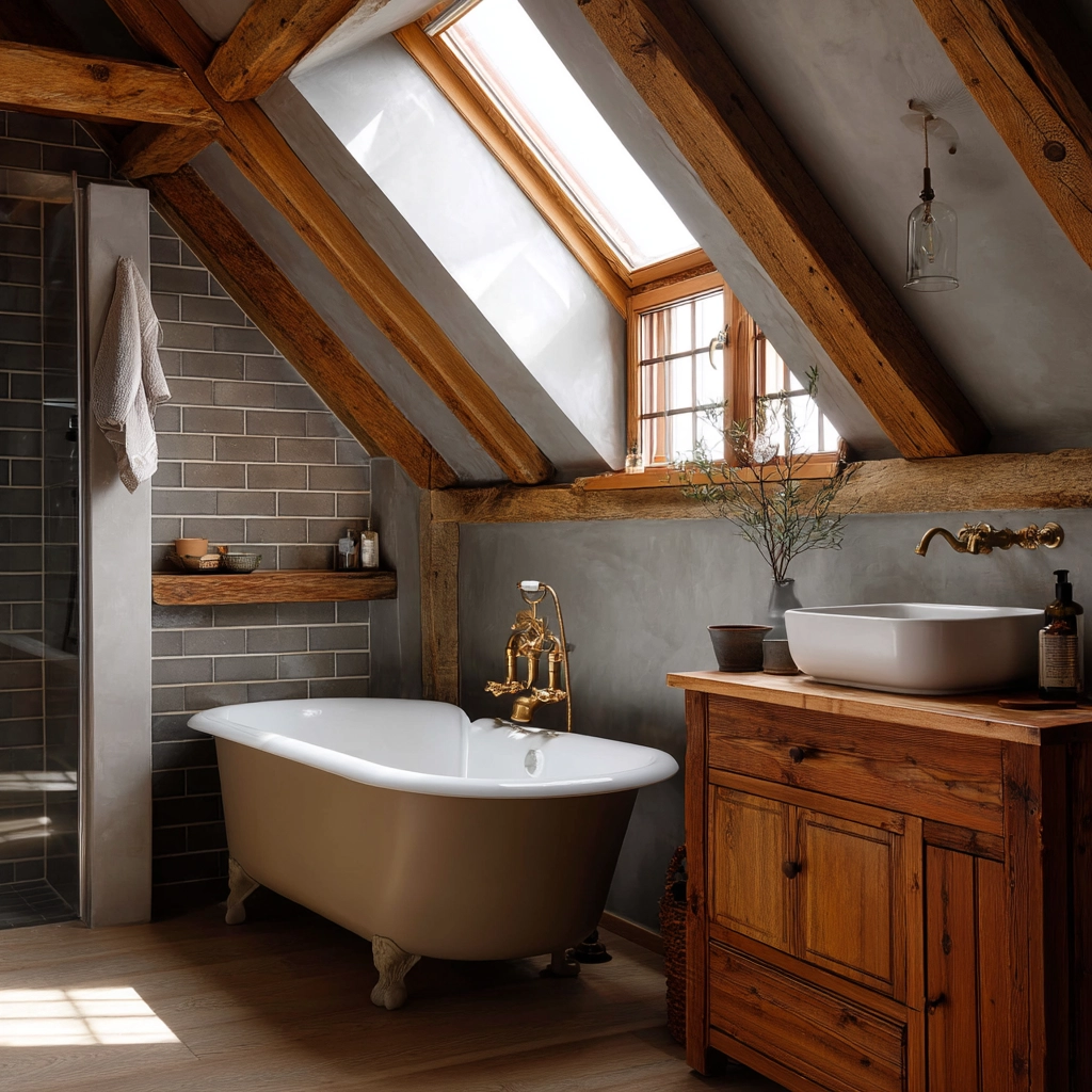 Small Attic Bathroom 4