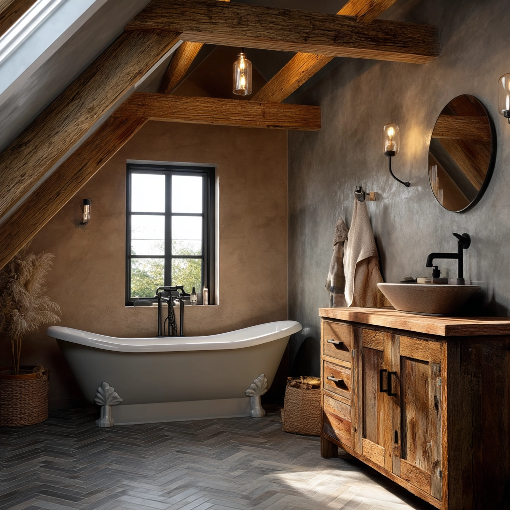Small Attic Bathroom 43