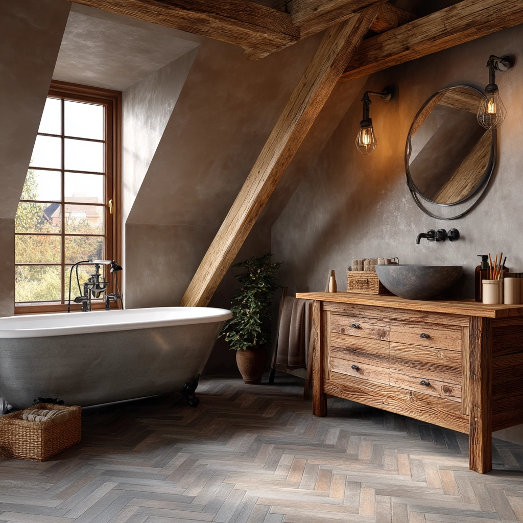 Small Attic Bathroom 44