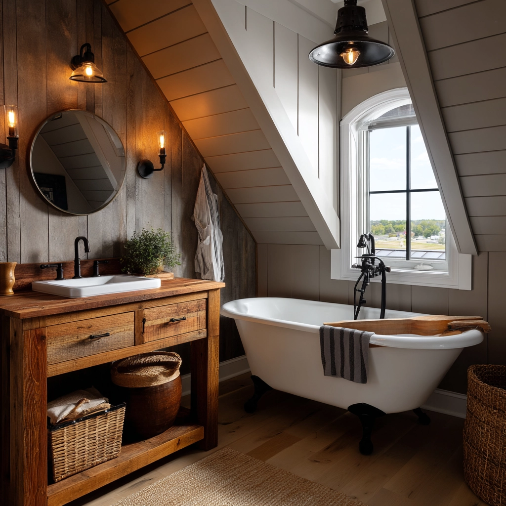 Small Attic Bathroom 51