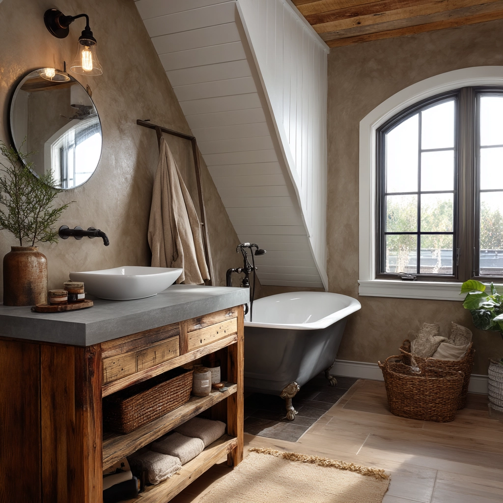 Small Attic Bathroom 52