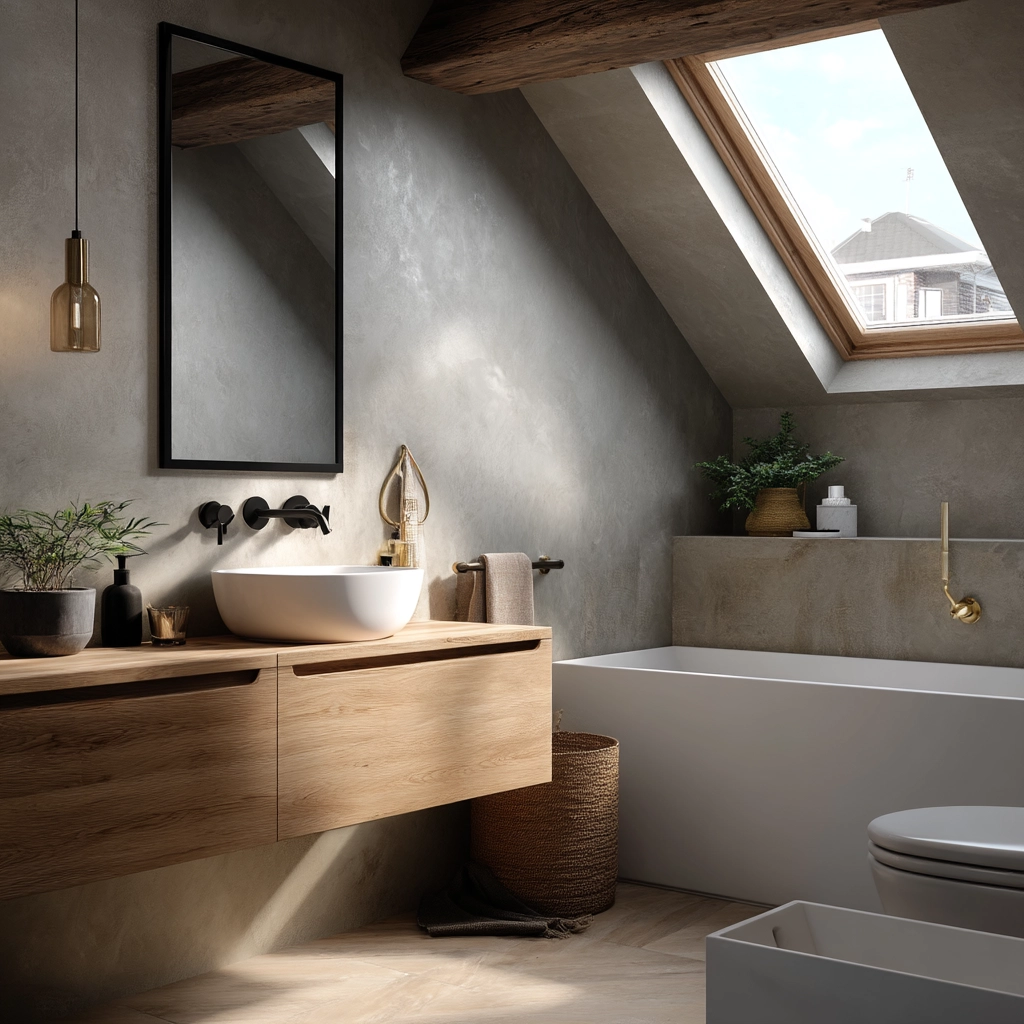 Small Attic Bathroom 55