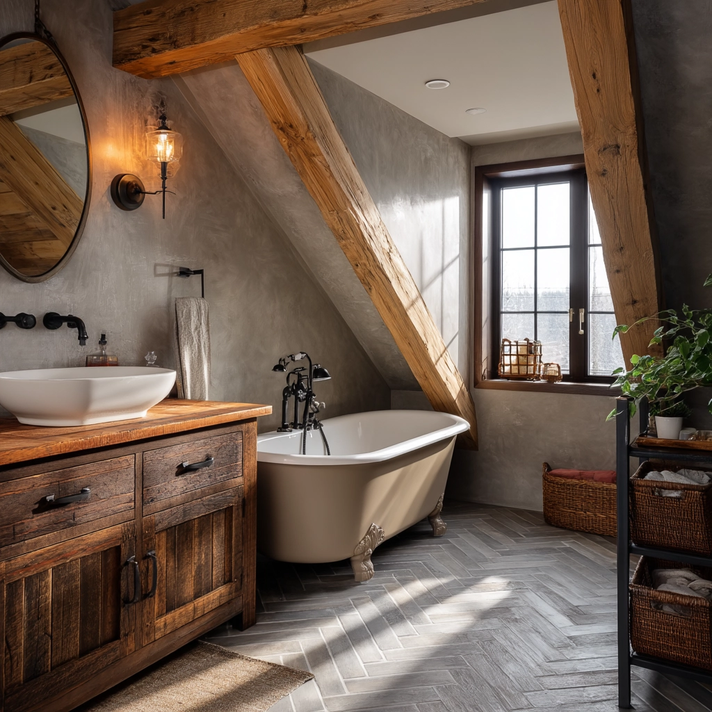 Small Attic Bathroom 59