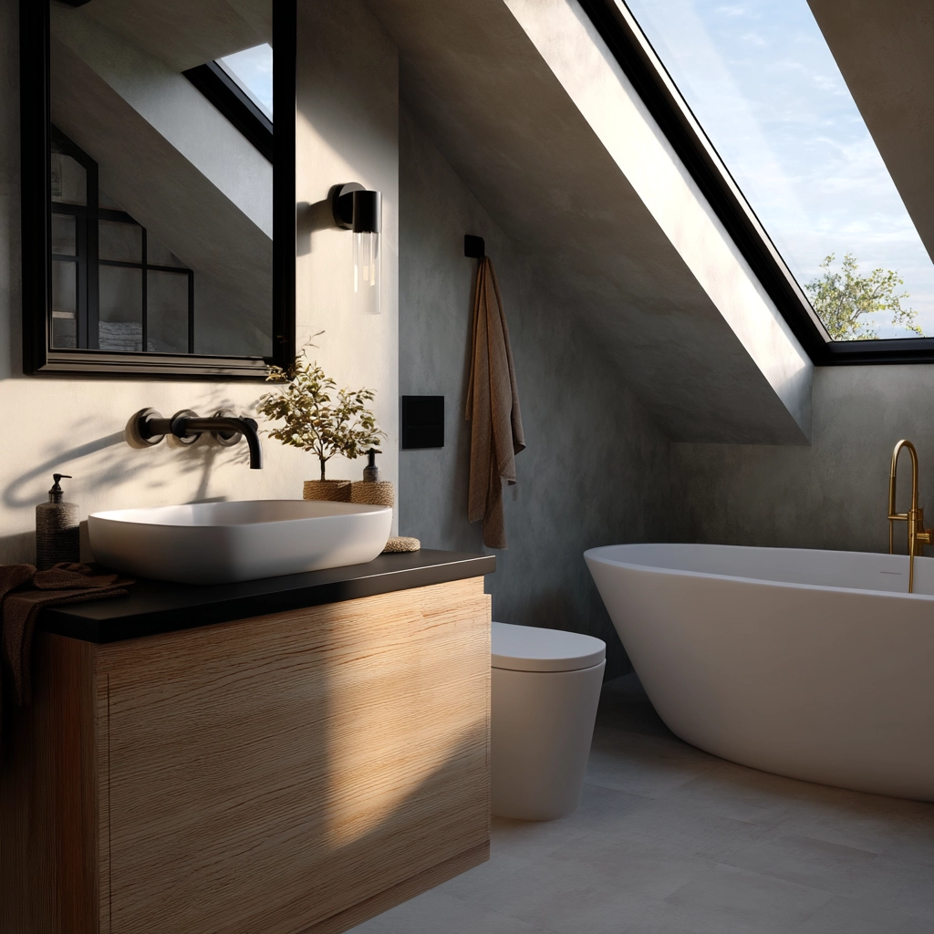 Small Attic Bathroom 61