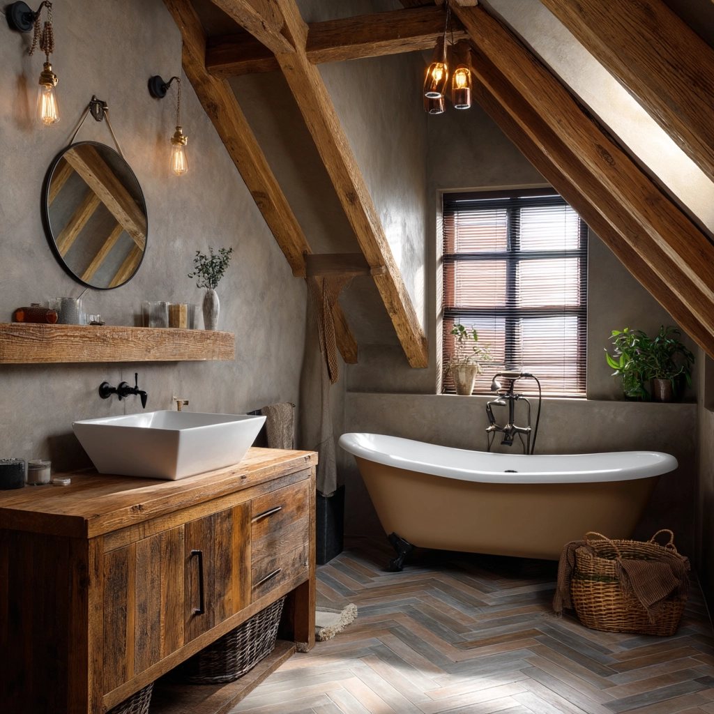 Small Attic Bathroom 65