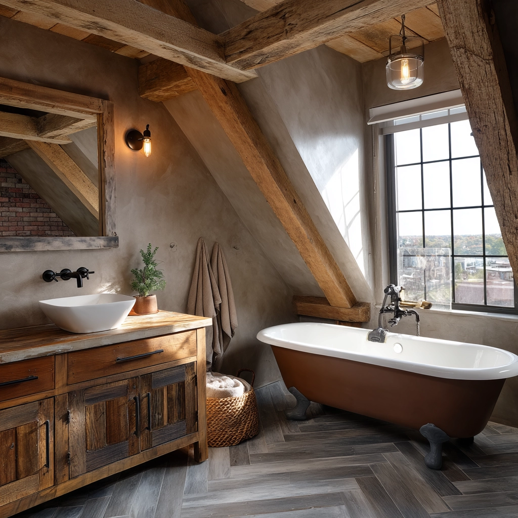 Small Attic Bathroom 67