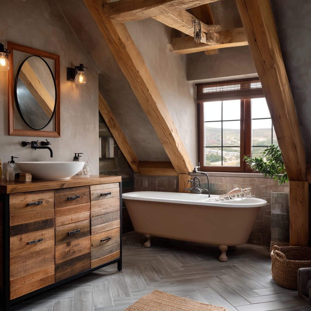 Small Attic Bathroom 68