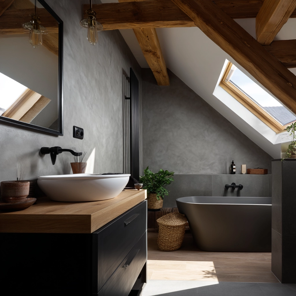 Small Attic Bathroom 69
