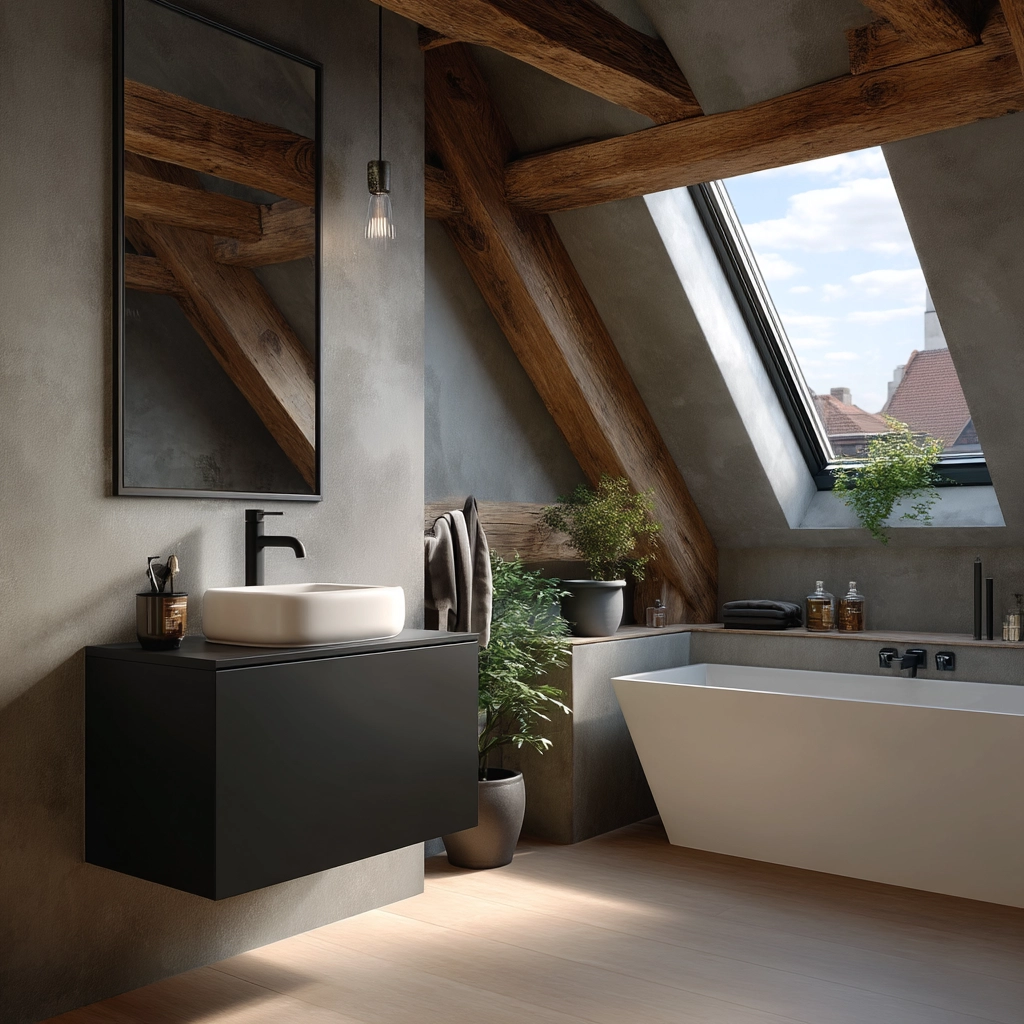Small Attic Bathroom 71
