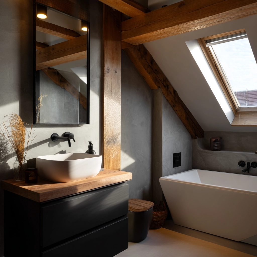 Small Attic Bathroom 72