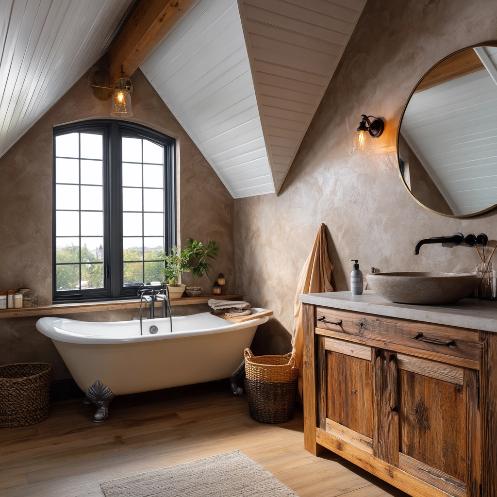 Small Attic Bathroom 73