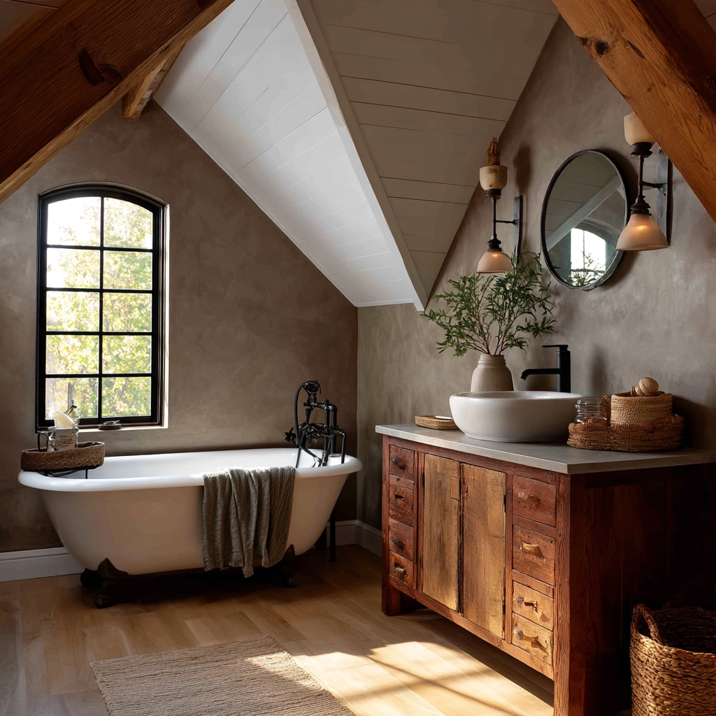 Small Attic Bathroom 74