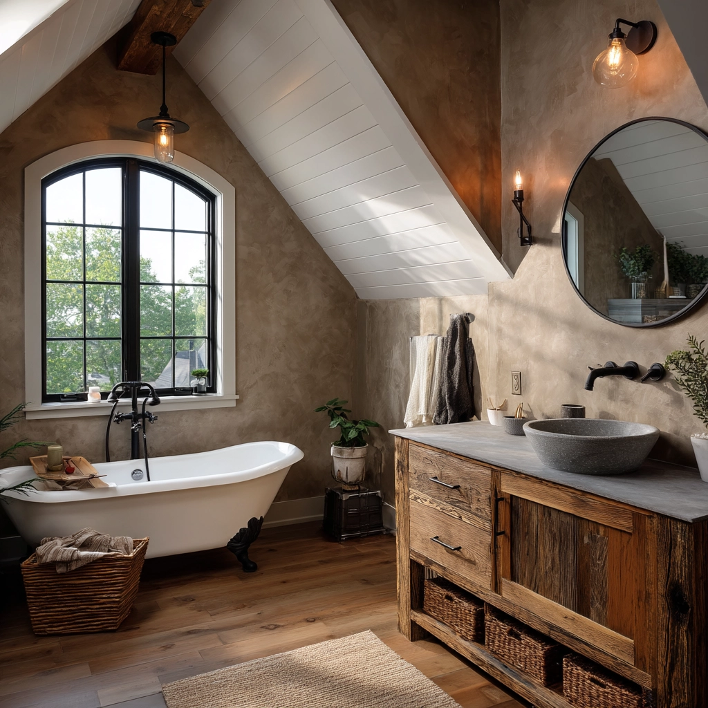 Small Attic Bathroom 75