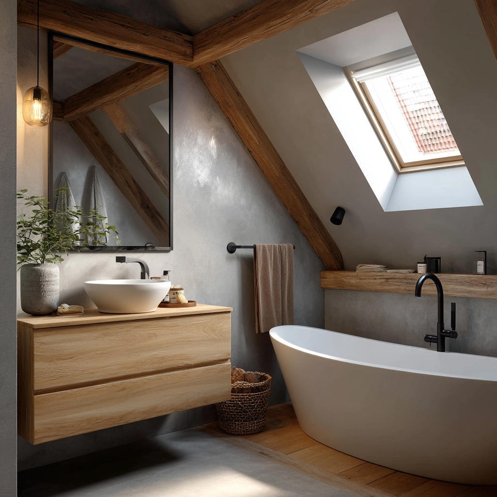 Small Attic Bathroom 77