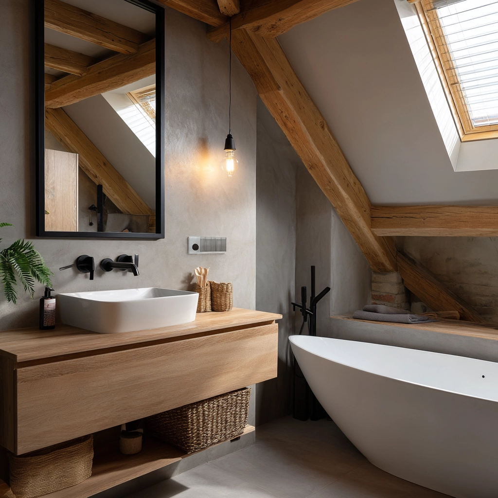 Small Attic Bathroom 79