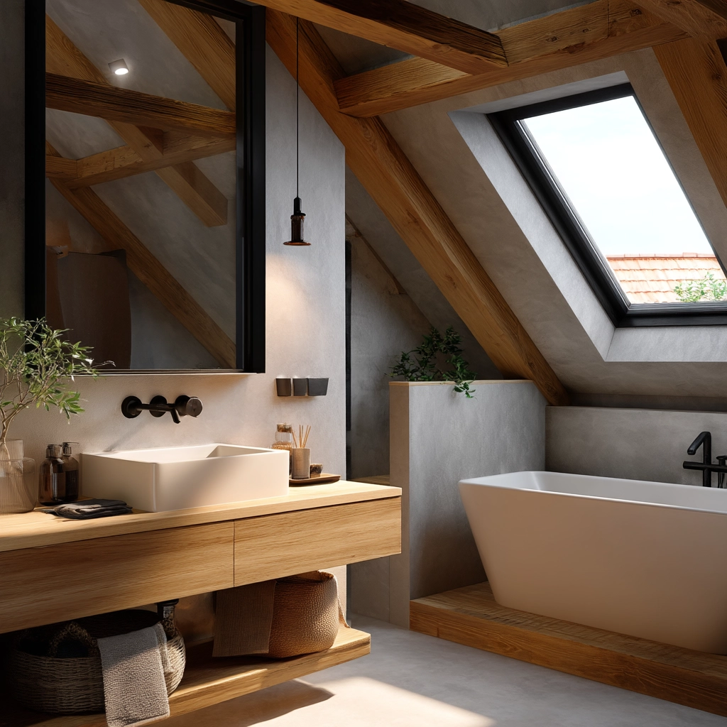 Small Attic Bathroom 80
