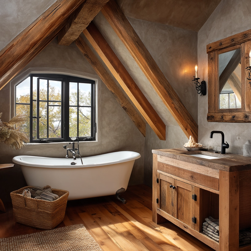 Small Attic Bathroom 9