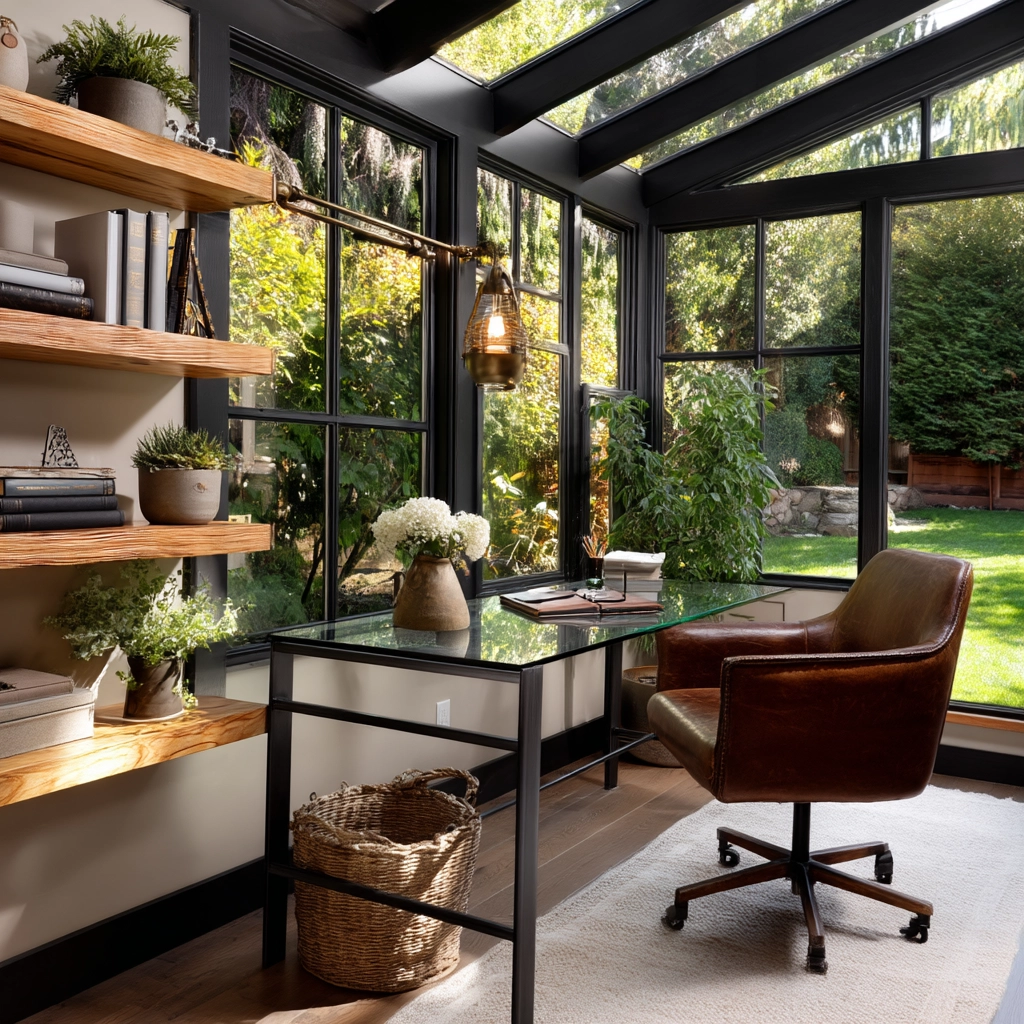 Sunroom Office Ideas 14