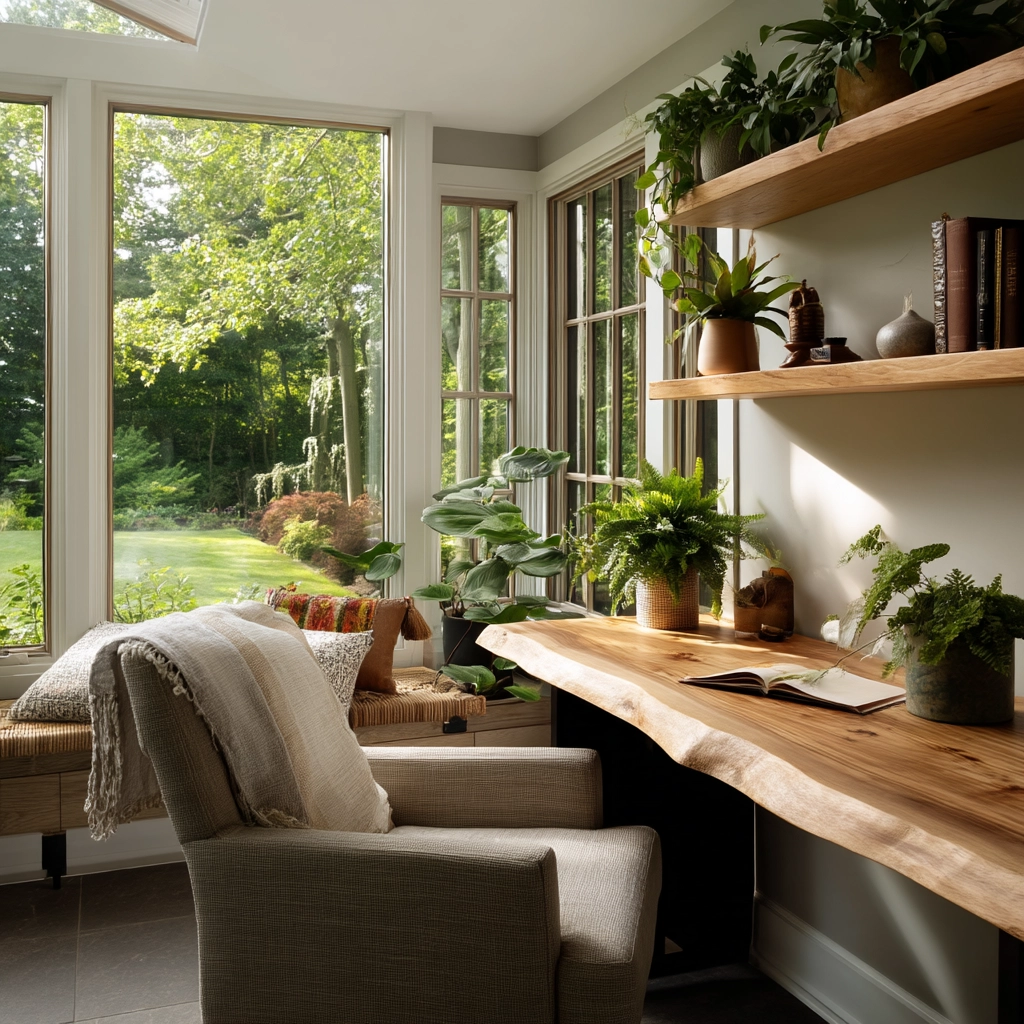 Sunroom Office Ideas 33