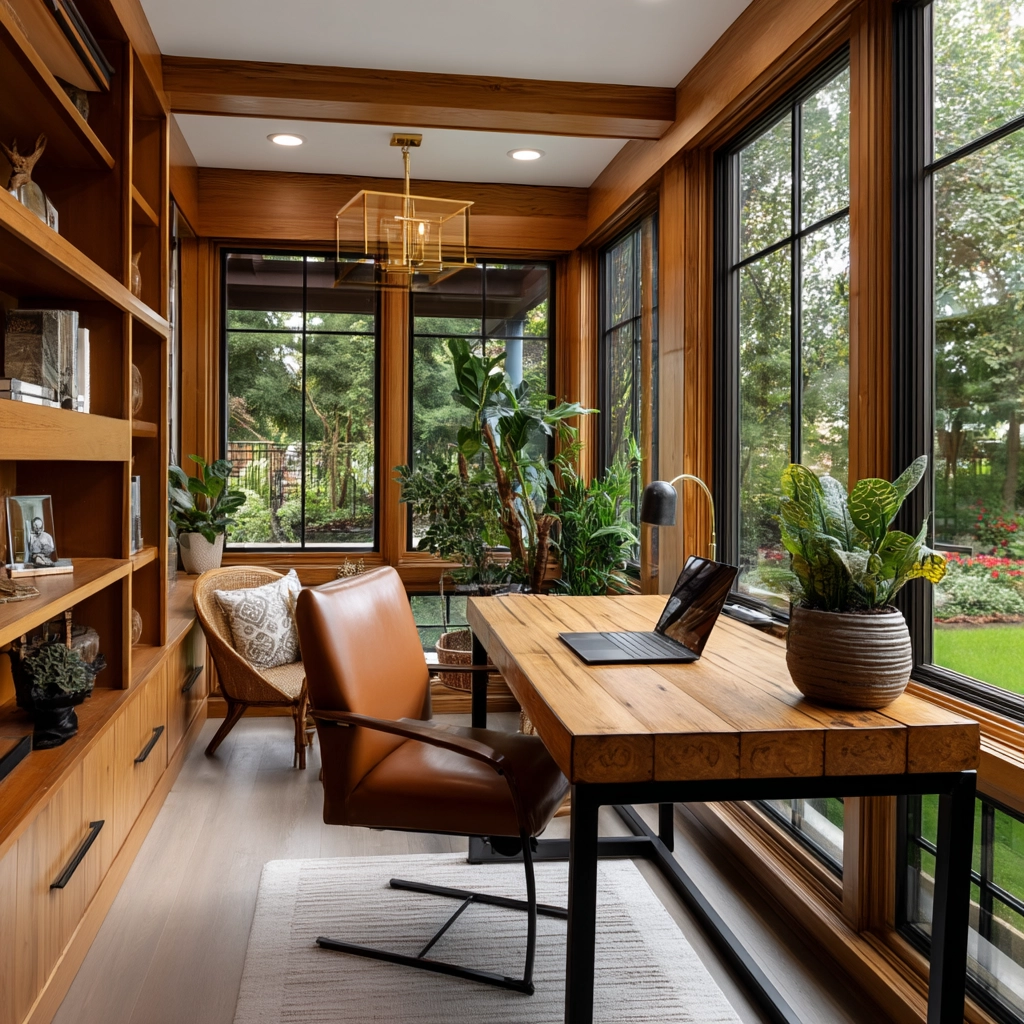 Sunroom Office Ideas 49
