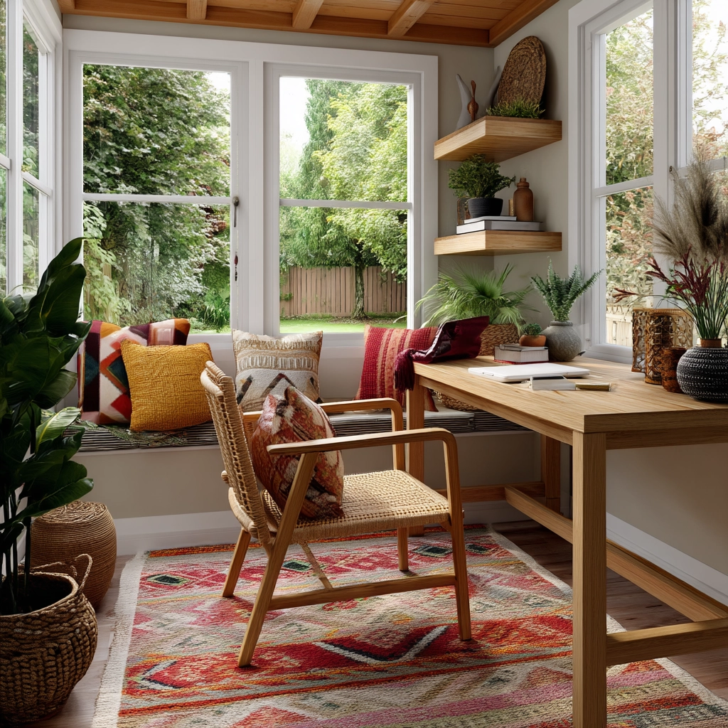 Sunroom Office Ideas 60
