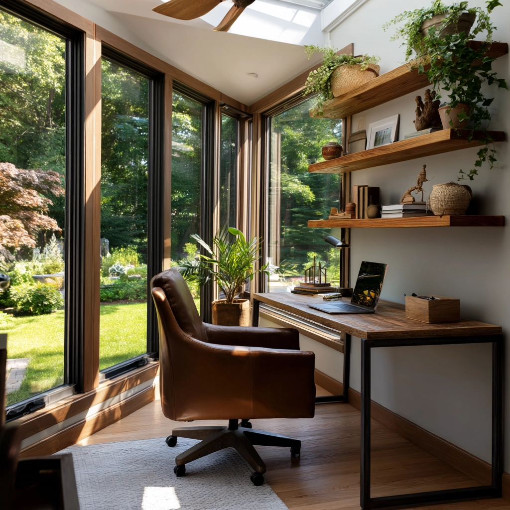 Sunroom Office Ideas 65