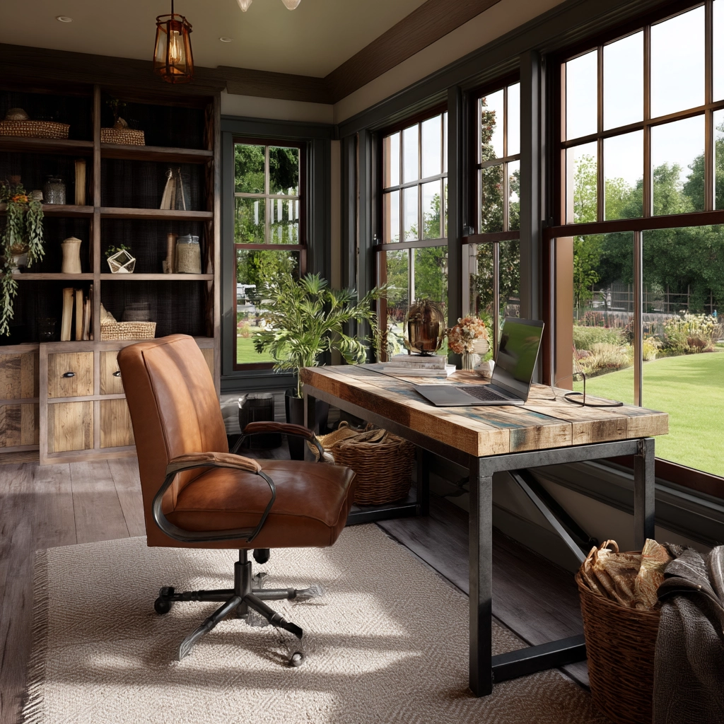 Sunroom Office Ideas 74