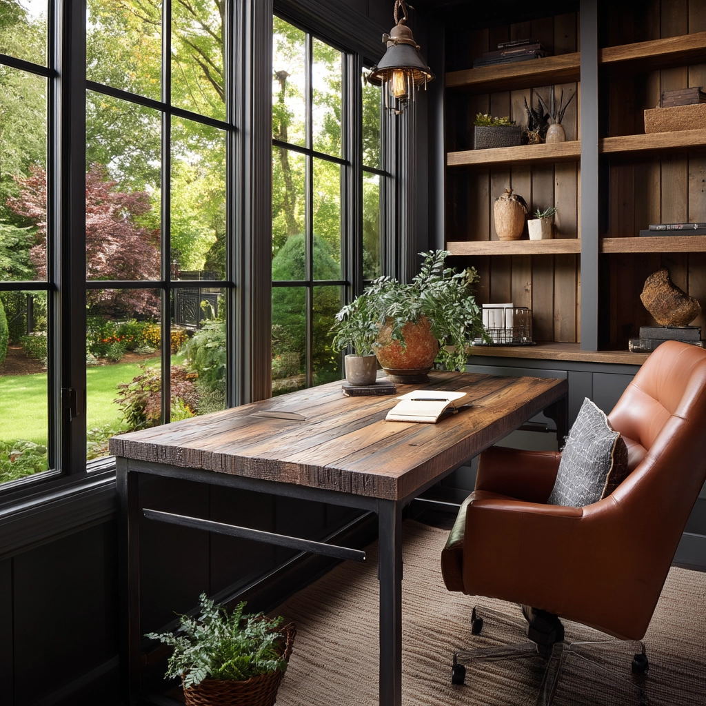 Sunroom Office Ideas 75