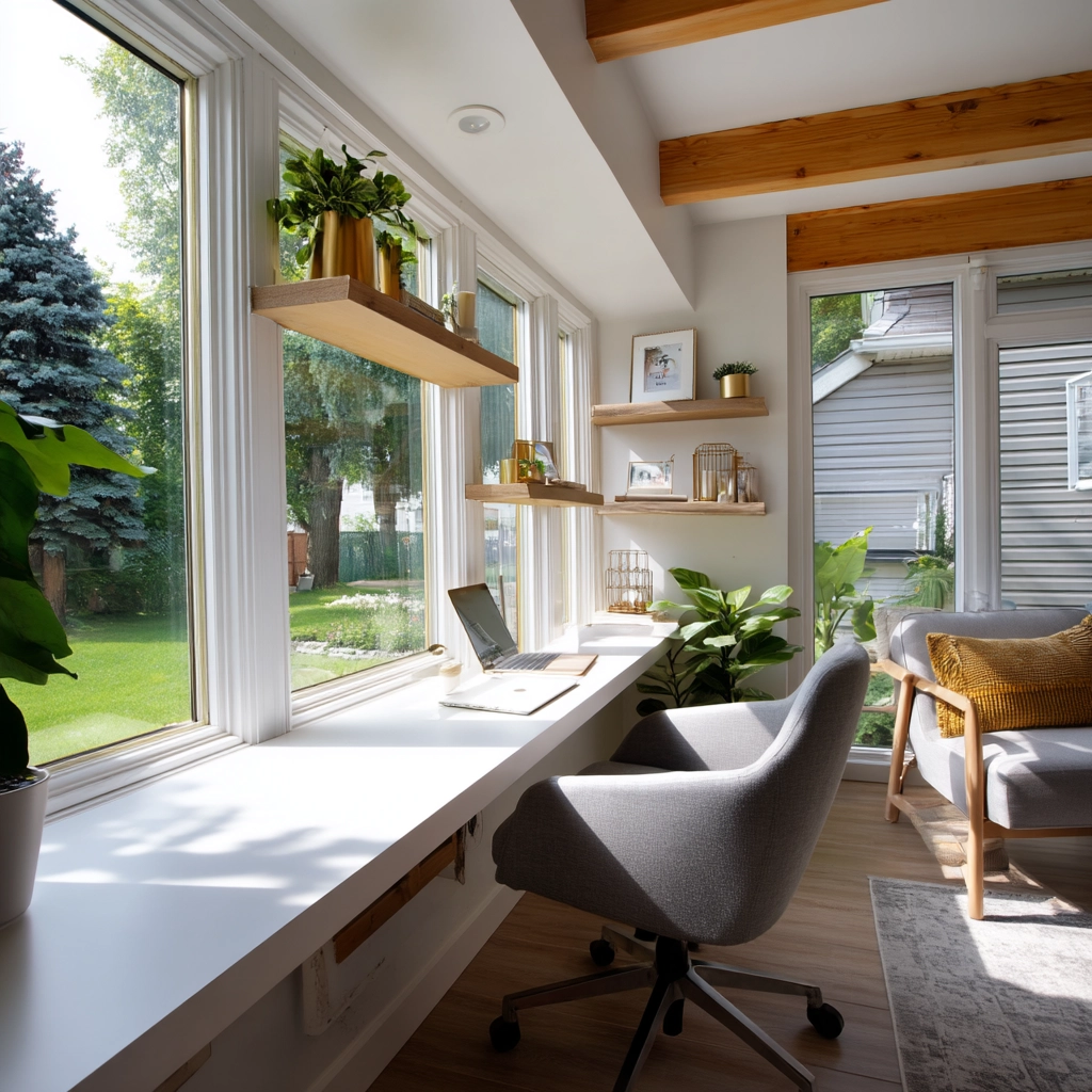 Sunroom Office Ideas 77