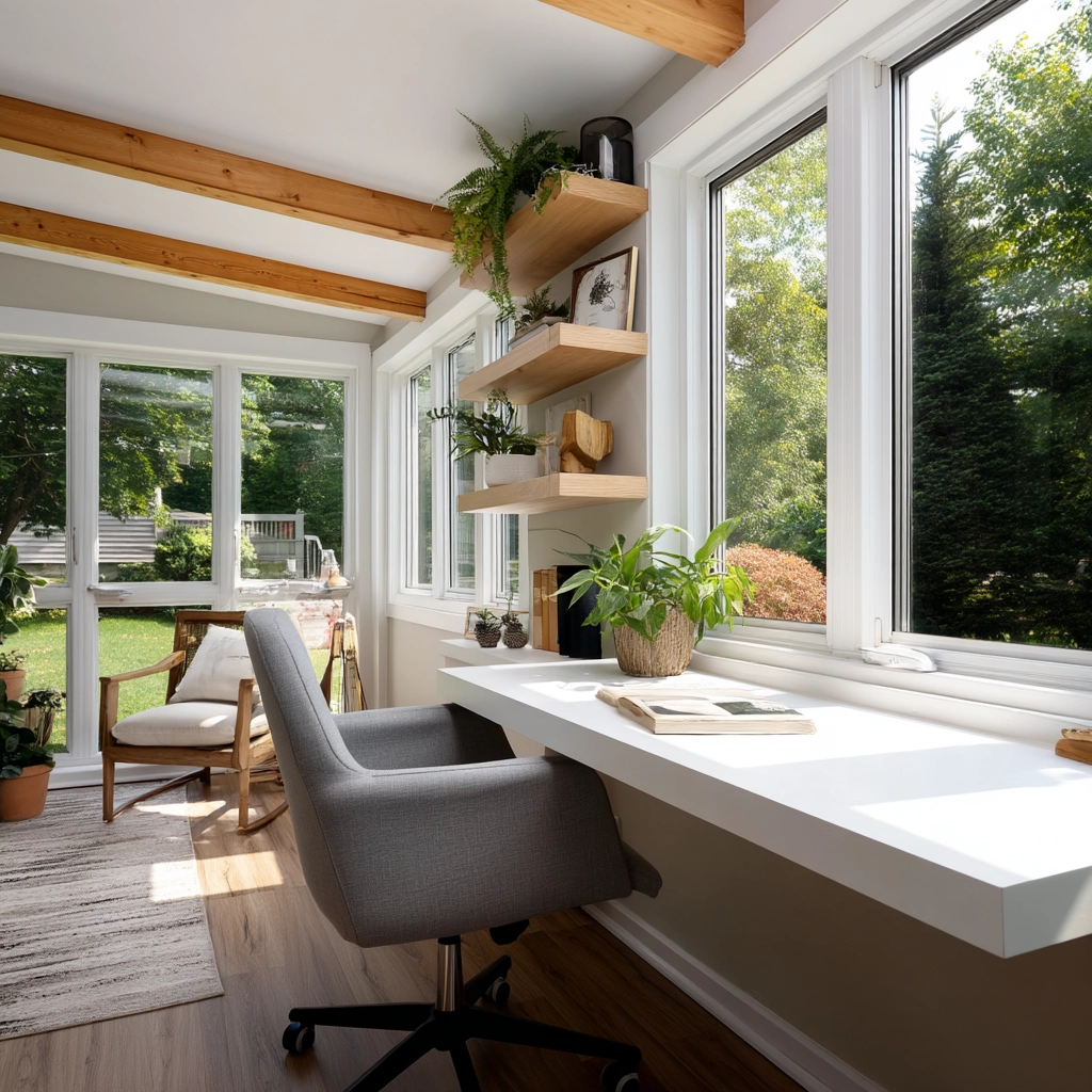 Sunroom Office Ideas 79