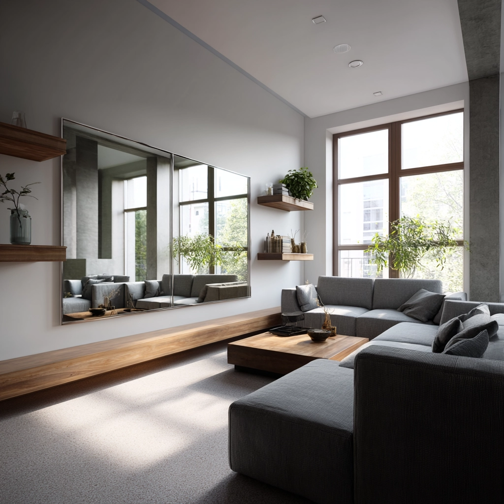 Wall Mirror Ideas Living Room 1