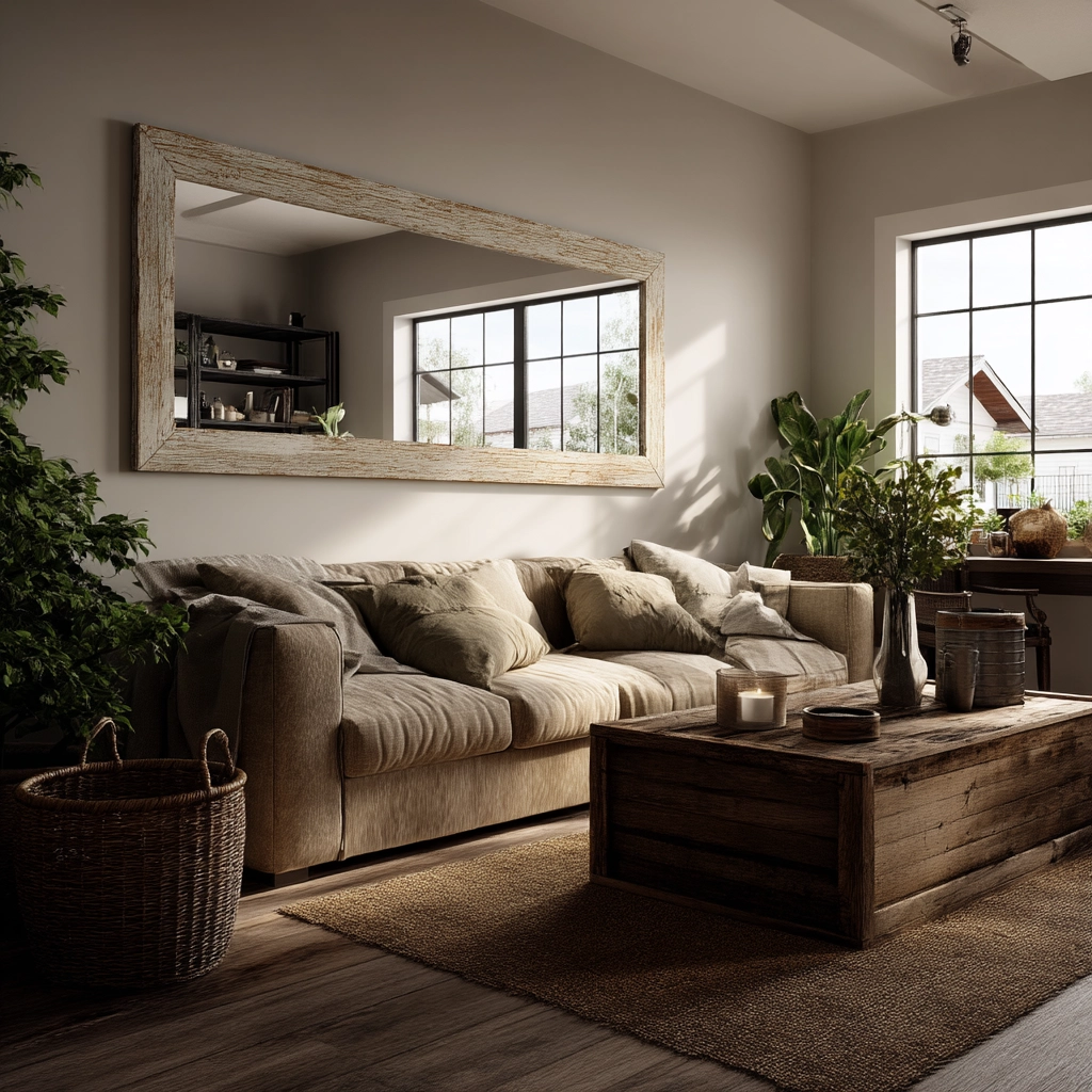 Wall Mirror Ideas Living Room 49