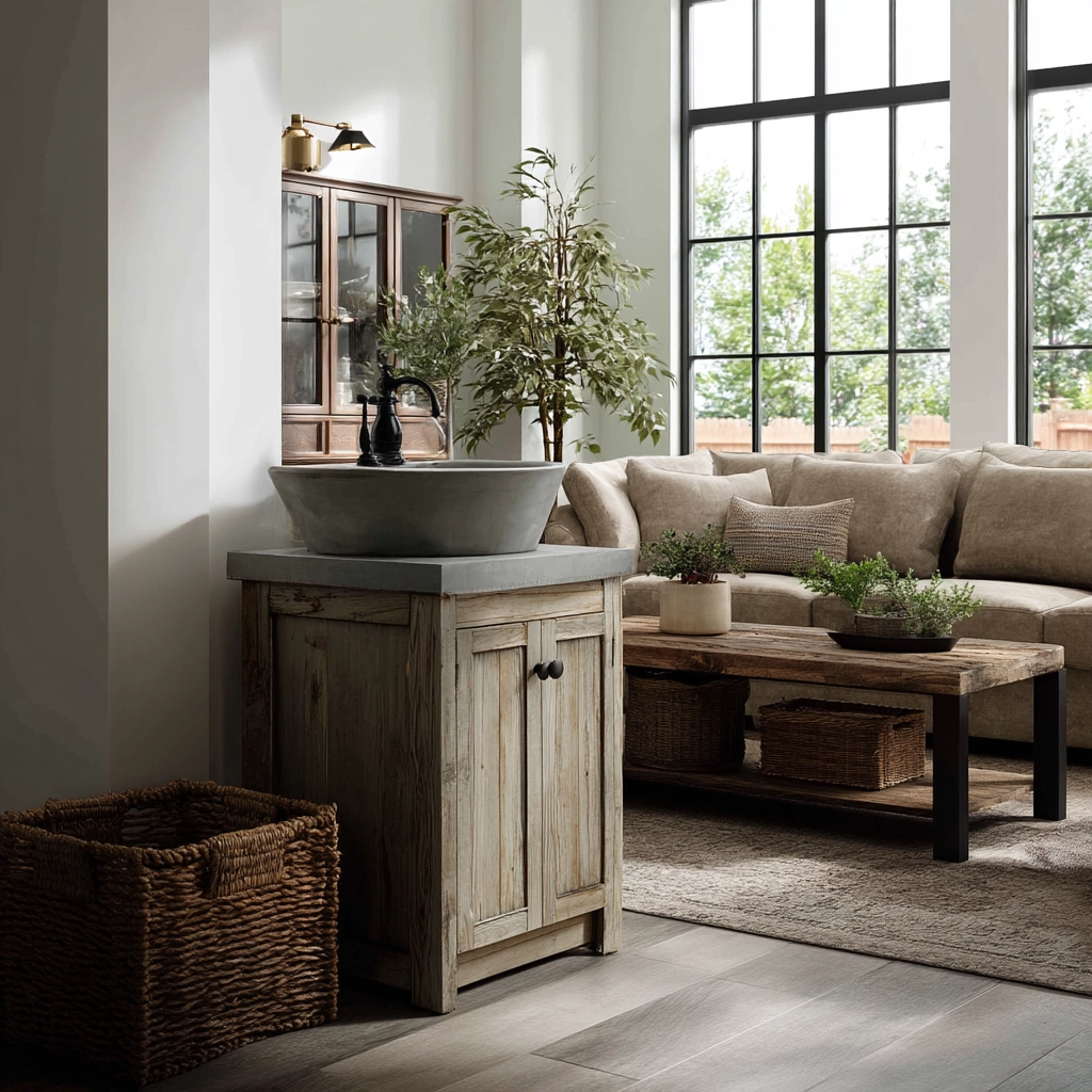 Wash Basin Ideas In Living Room 41