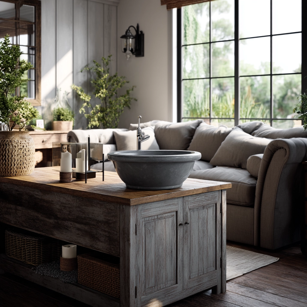 Wash Basin Ideas In Living Room 44