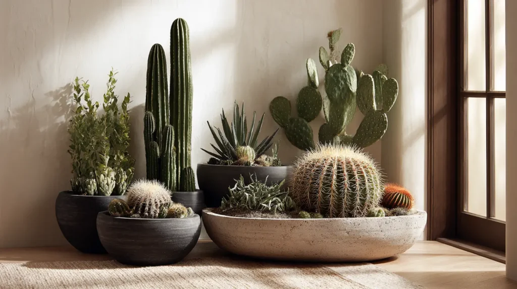 A Sculptural Cactus Arrangement