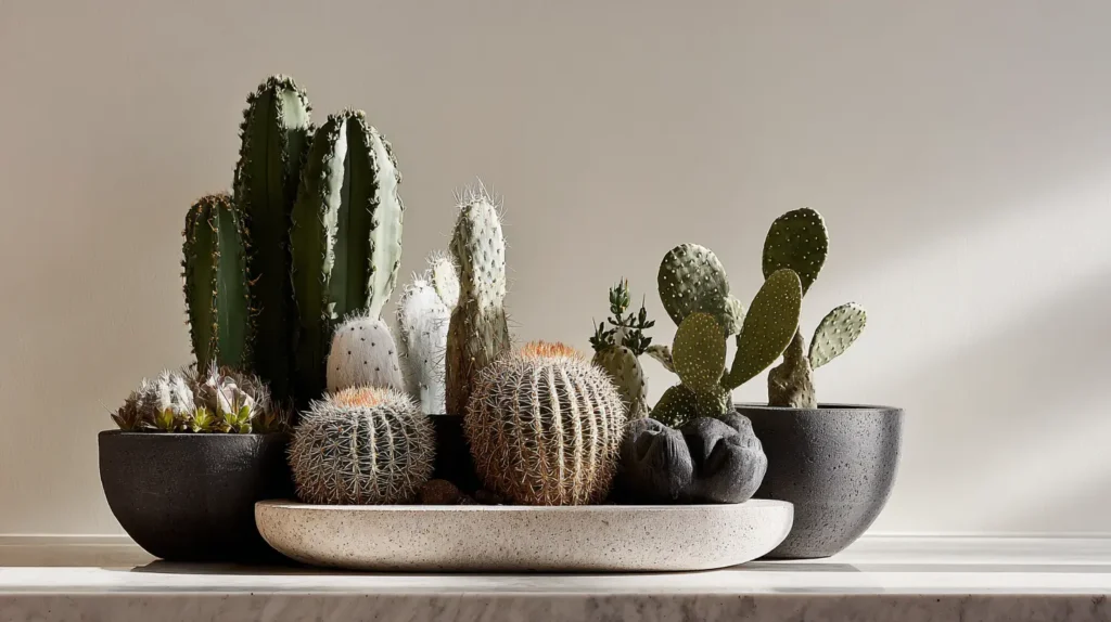 A Sculptural Cactus Arrangement