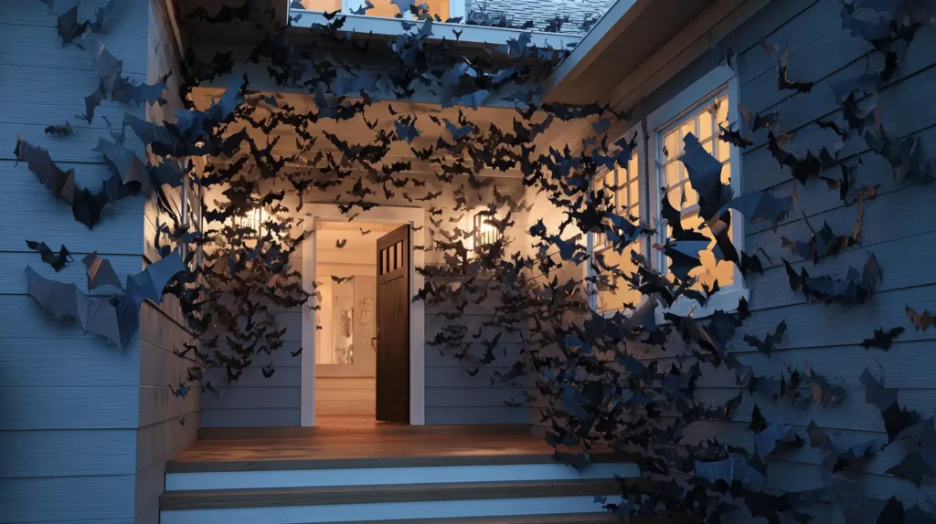 A Swarm of Bats at Twilight