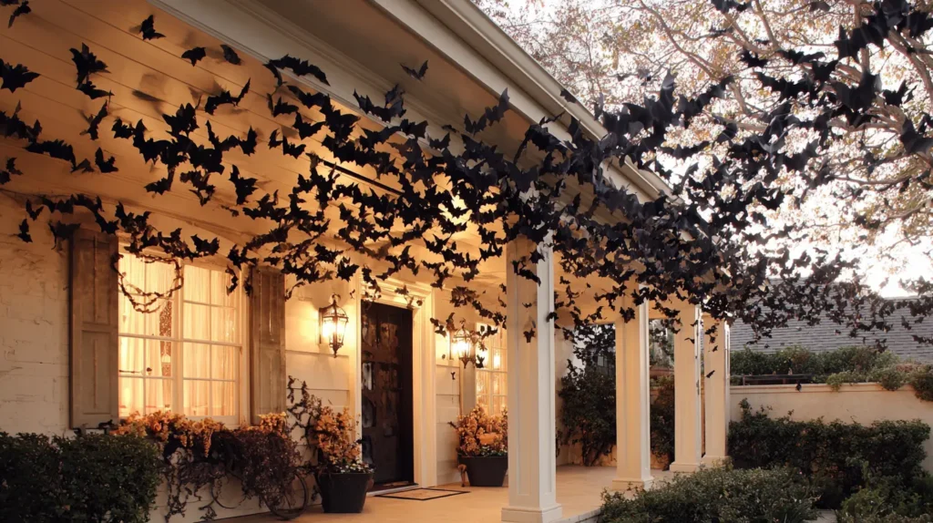 A Swarm of Bats at Twilight