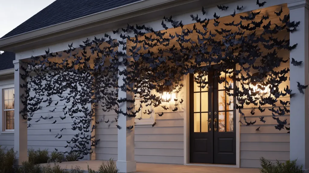 A Swarm of Bats at Twilight