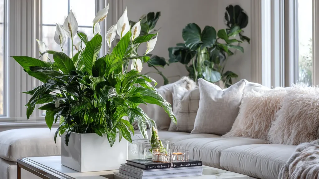 Air-Purifying Peace Lilies