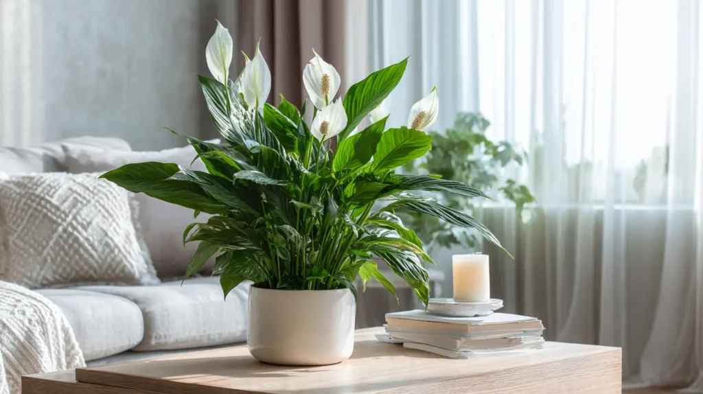 Air-Purifying Peace Lilies