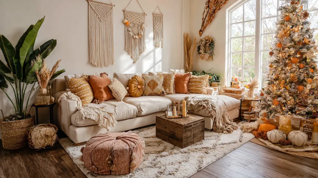 Bohemian Holiday with Macrame and Earthy Tones