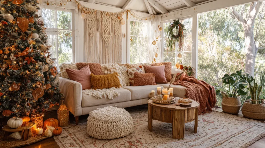 Bohemian Holiday with Macrame and Earthy Tones