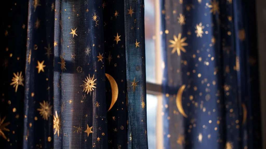 Celestial Dreams with Starry Blackout Curtains