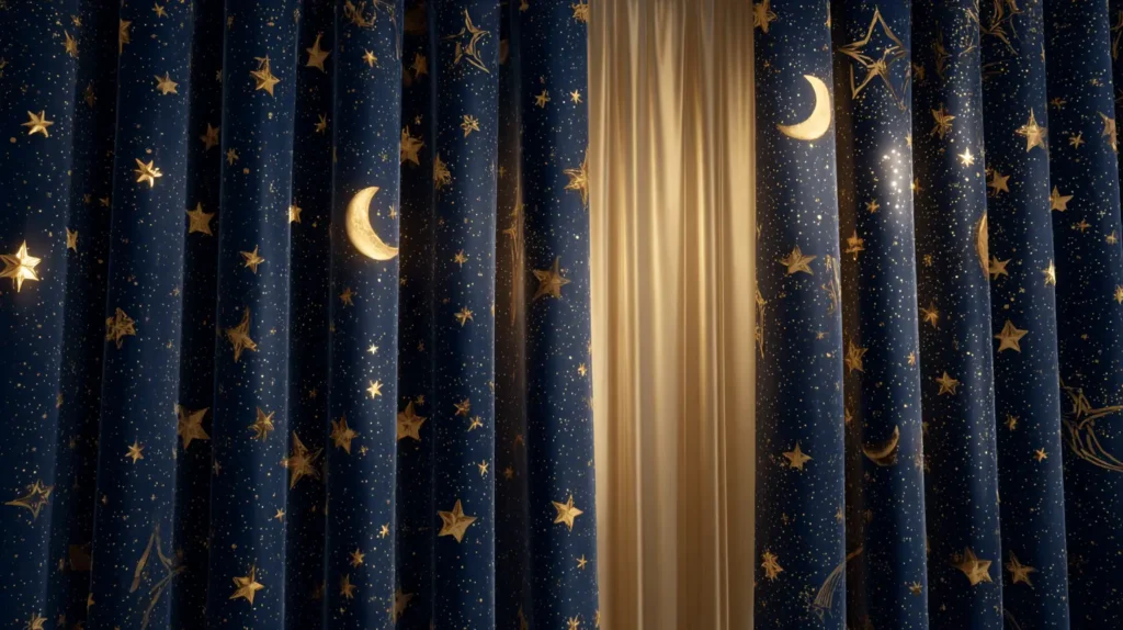 Celestial Dreams with Starry Blackout Curtains