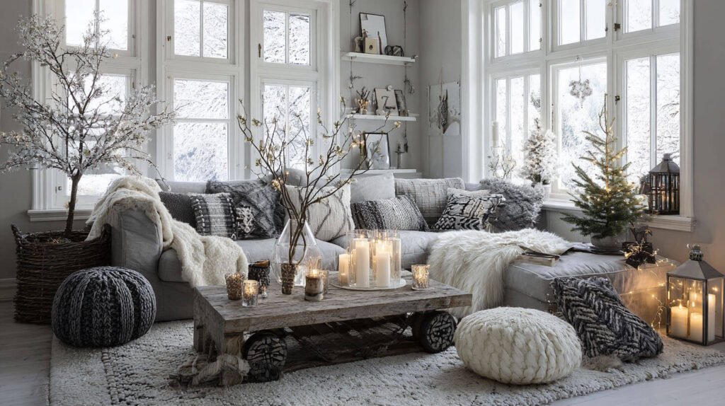 Christmas Decorations Spacious Living Room Ideas